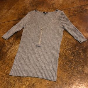 Express Ribbed Half Zip Sweater